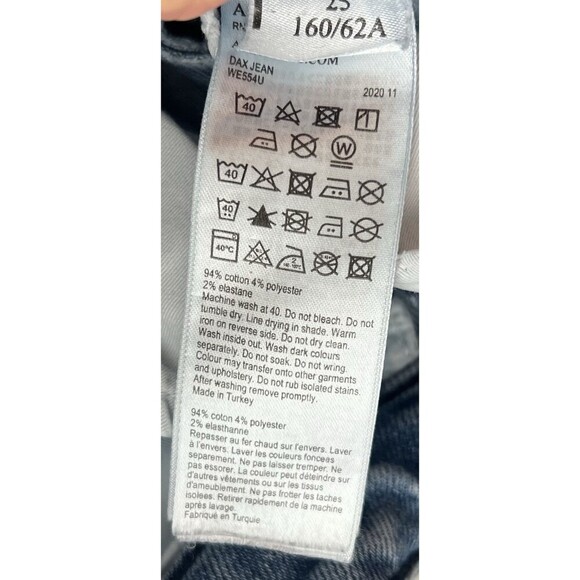 ALLSAINTS Dax High-Rise Stretch Skinny Jeans Size 25 - Picture 12 of 12